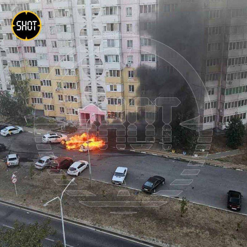 Белгород подвергся обстрелу ВСУ, есть данные о возгорании автомобилей и попаданиях в жилые помещения