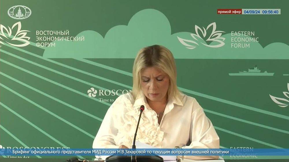 Мария Захарова: Укронацисты не прекращают варварские атаки против мирного населения России