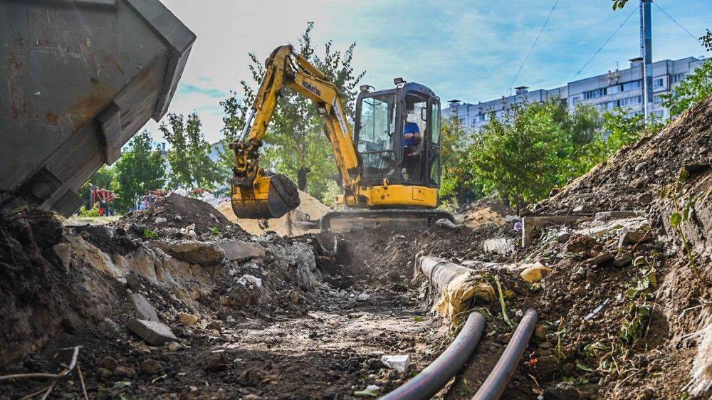 В доме на Щорса, 55а начался монтаж новых трубопроводов систем горячего водоснабжения и отопления