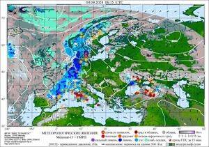 Обзор погодных условий в Европейском регионе в период с 3 по 4 сентября 2024 г.