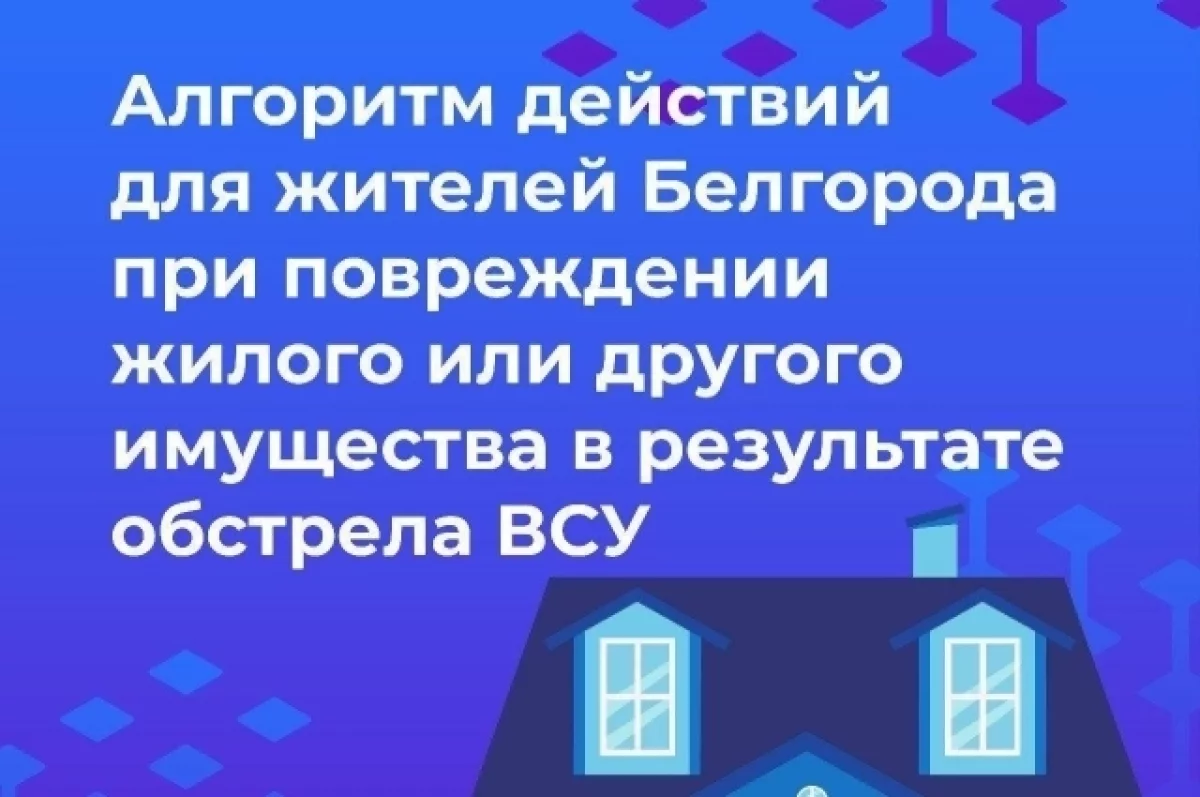 Белгородцам рассказали, как получить помощь при повреждении жилья от атак0