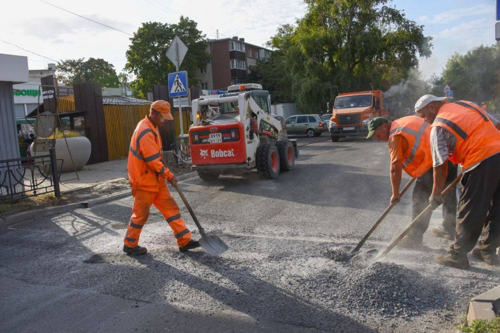 Годовой план работ по ямочному ремонту в Белгороде выполнили на 64%