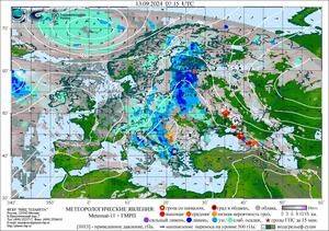 Обзор погодных условий в Европейском регионе в период с 12 по 13 сентября 2024 г.