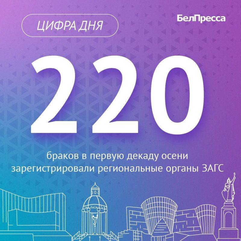 Более 200 пар поженились в Белгородской области в первые дни осени