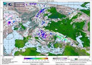 Обзор погодных условий в Европейском регионе в период с 14 по 16 сентября 2024 г.