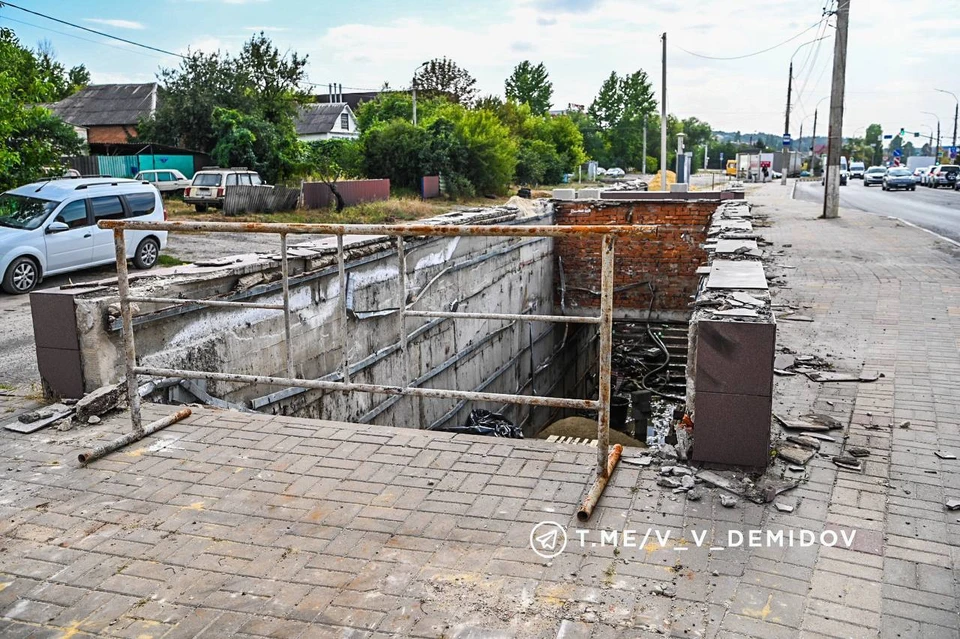 В Белгороде до конца сентября демонтируют подземку в районе «Спутника»0