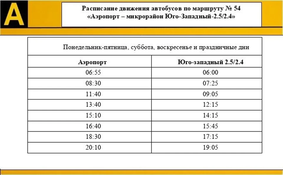 В Белгороде изменится маршрут №54 от аэропорта в Юго-Западный микрорайон0