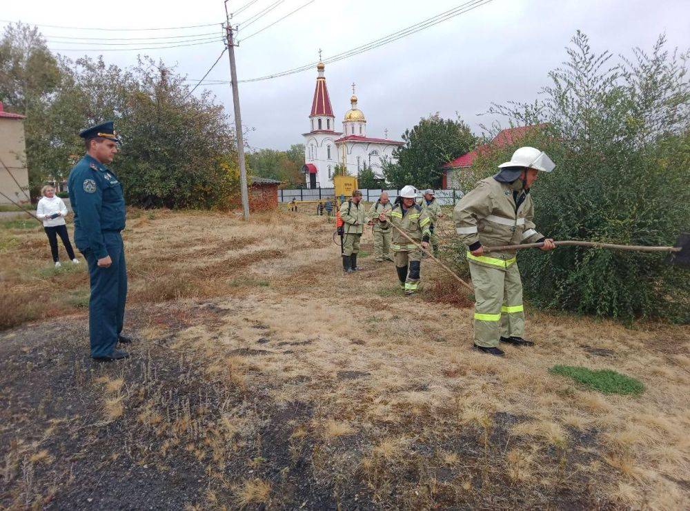 В селе Белый Колодезь прошли противопожарные командно – штабные учения