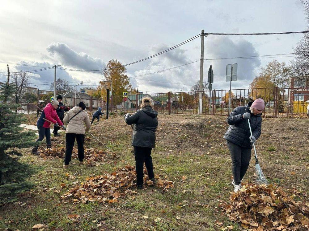 Осень традиционно является временем для наведения чистоты и благоустройства территории