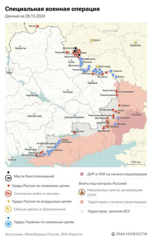 Спецоперация. Обстановка и главные события на 28 октября