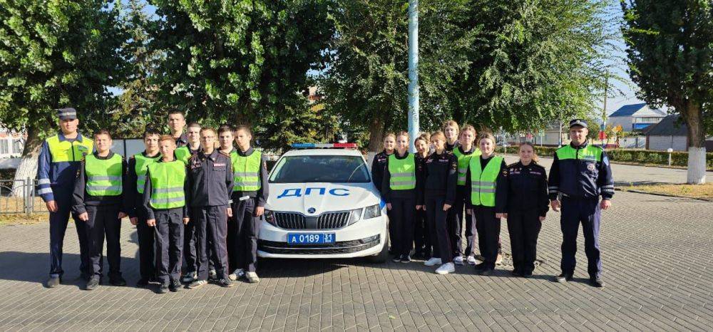 В Белгородской области юные помощники Госавтоинспекции прошли первую стажировку с наставниками