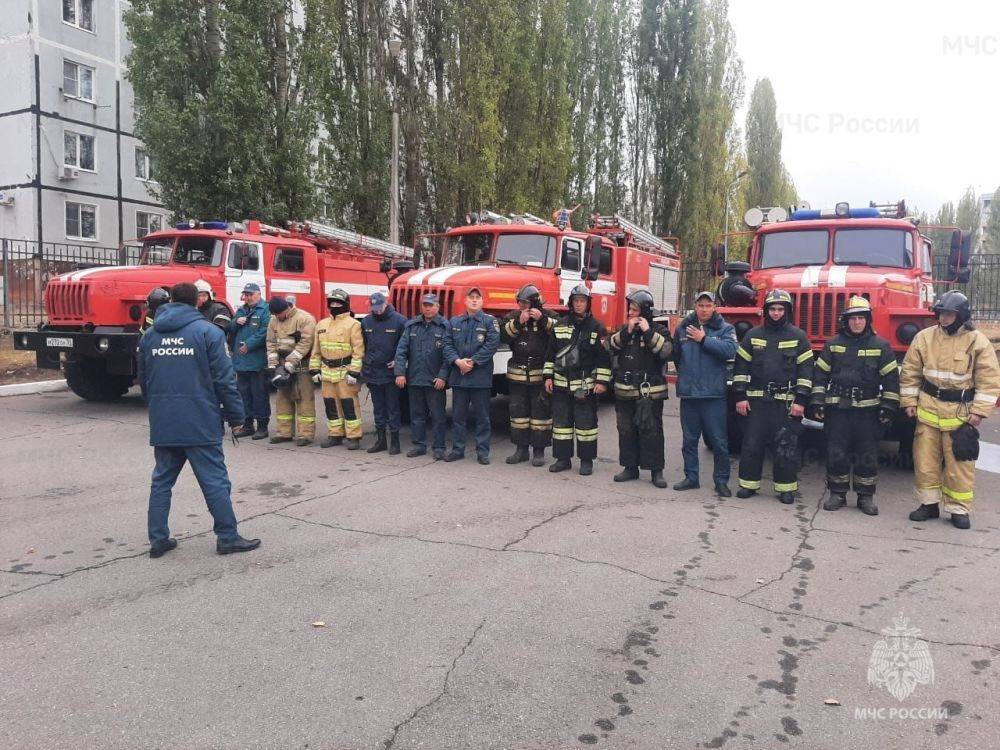 В городе Старый Оскол проведены пожарно-тактические учения