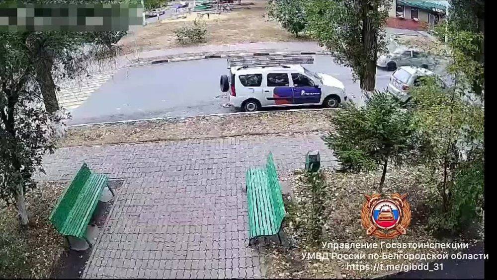 Видео с места наезда на пешехода вчера в Губкине