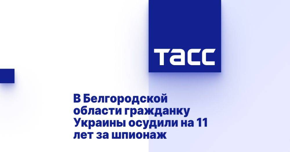 В Белгородской области гражданку Украины осудили на 11 лет за шпионаж