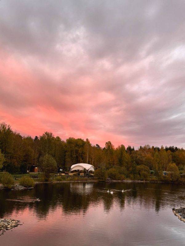 Атмосферные осенние пейзажи в белгородском зоопарке