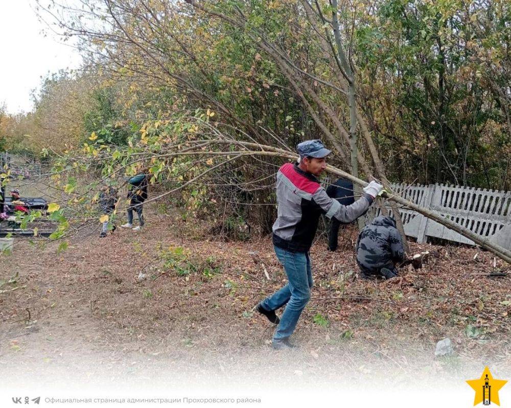 Провели субботник в селе Кривые Балки, о котором договаривались на встрече с жителями