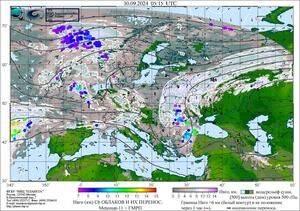 Обзор погодных условий в Европейском регионе в период с 28 по 30 сентября 2024 г.