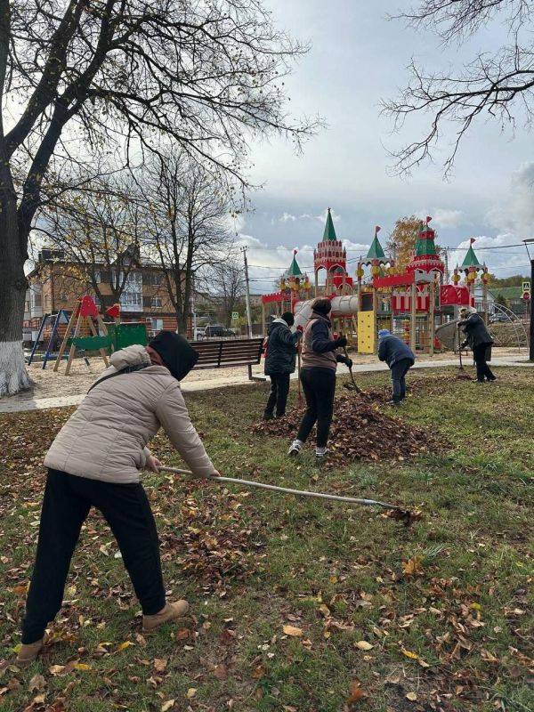 Осень традиционно является временем для наведения чистоты и благоустройства территории