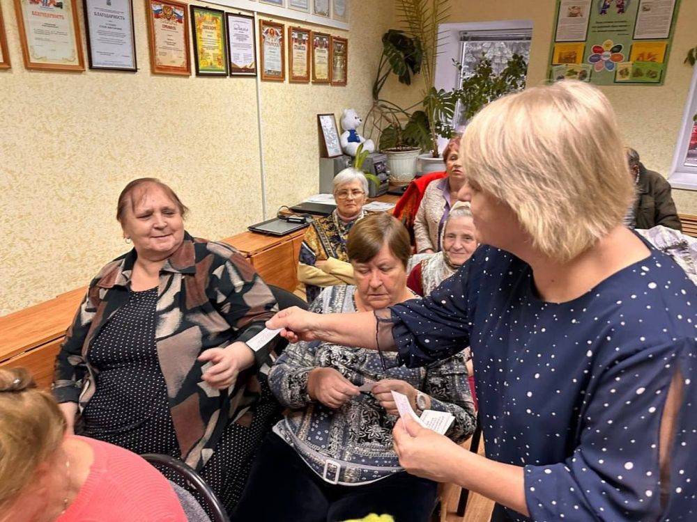 В рамках партпроекта «Старшее поколение» в Белгородской области проводятся мероприятия для пожилых граждан