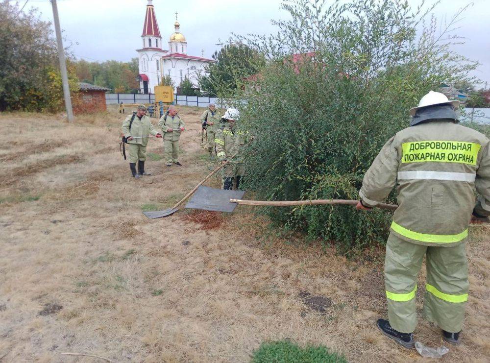 В селе Белый Колодезь прошли противопожарные командно – штабные учения