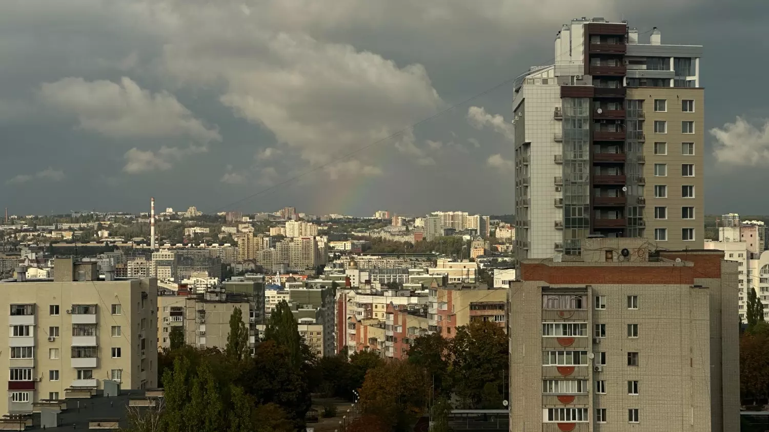 Октябрьская радуга в Белгороде