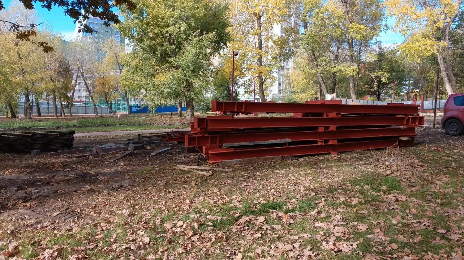 Осенний парк Ленина в Белгороде