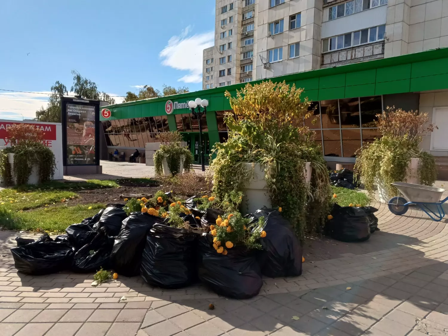 Осенний Центральный парк в Белгороде