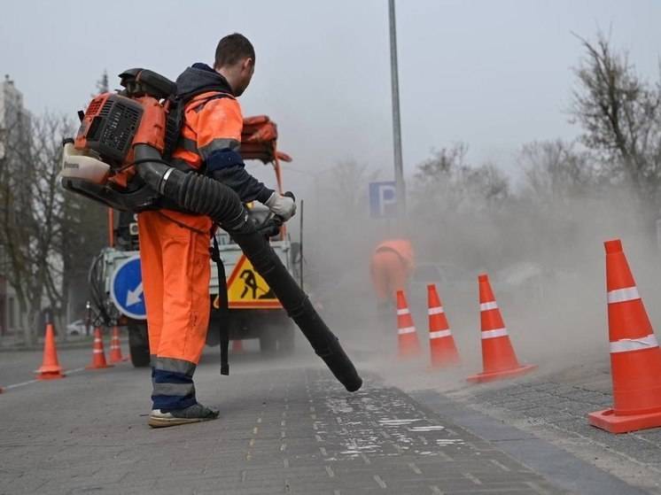 В Белгороде нанесли 126 тысяч квадратных метров дорожной разметки