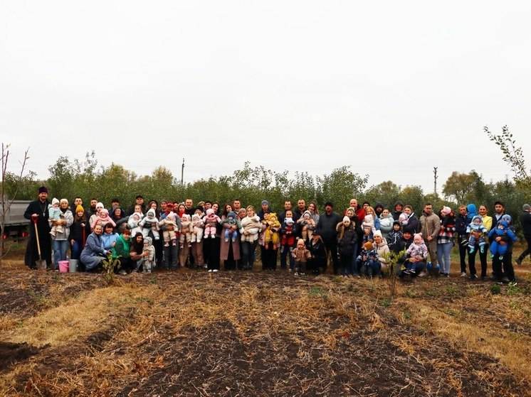 В Чернянке 50 семей посадили новые деревца в Аллеи новорожденных