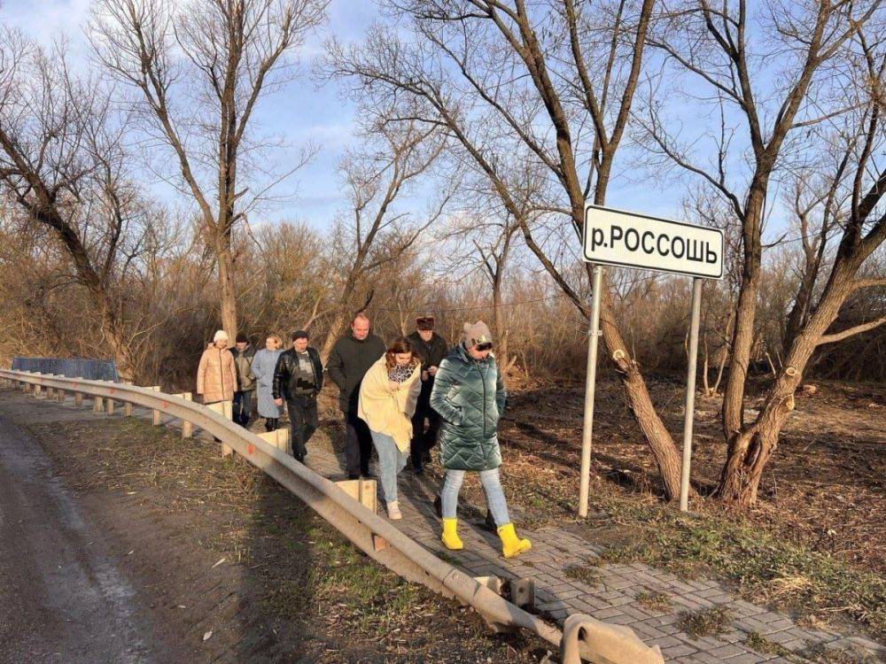 В селе Долгое Белгородской области прошла общественная приёмка работ по очистке части русла реки Россошь