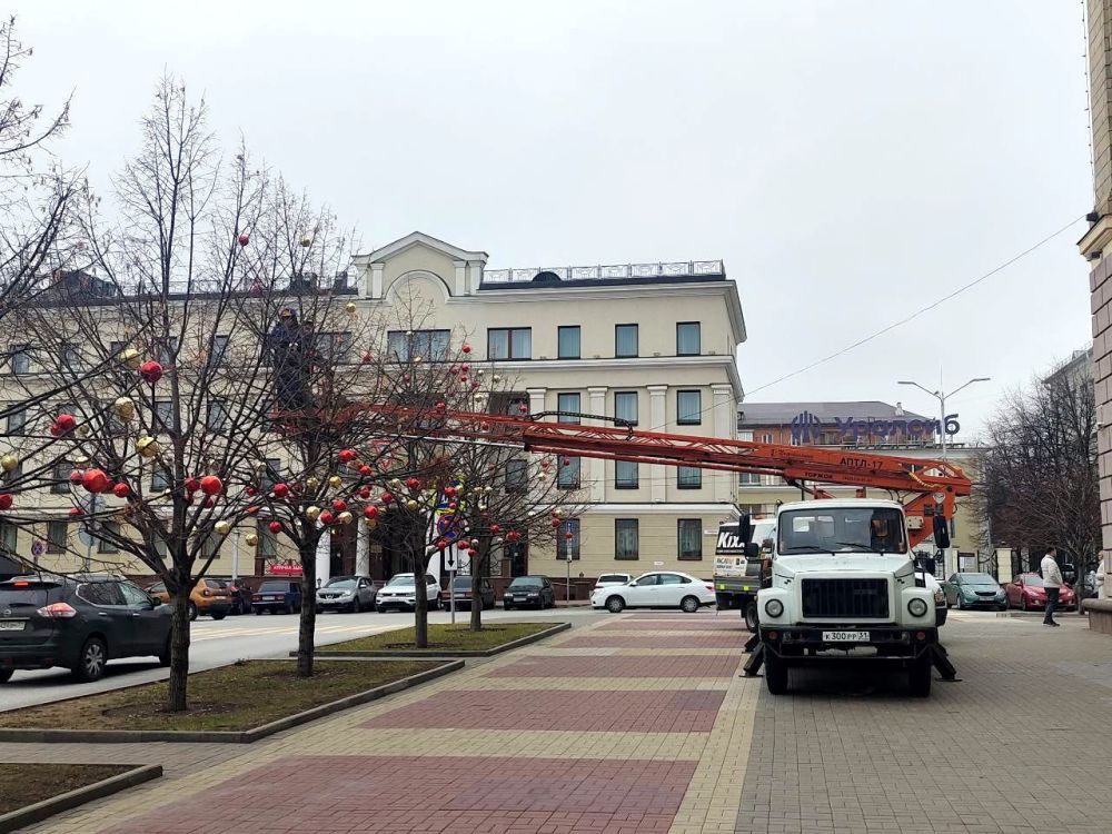 Белгород украшают к Новому году