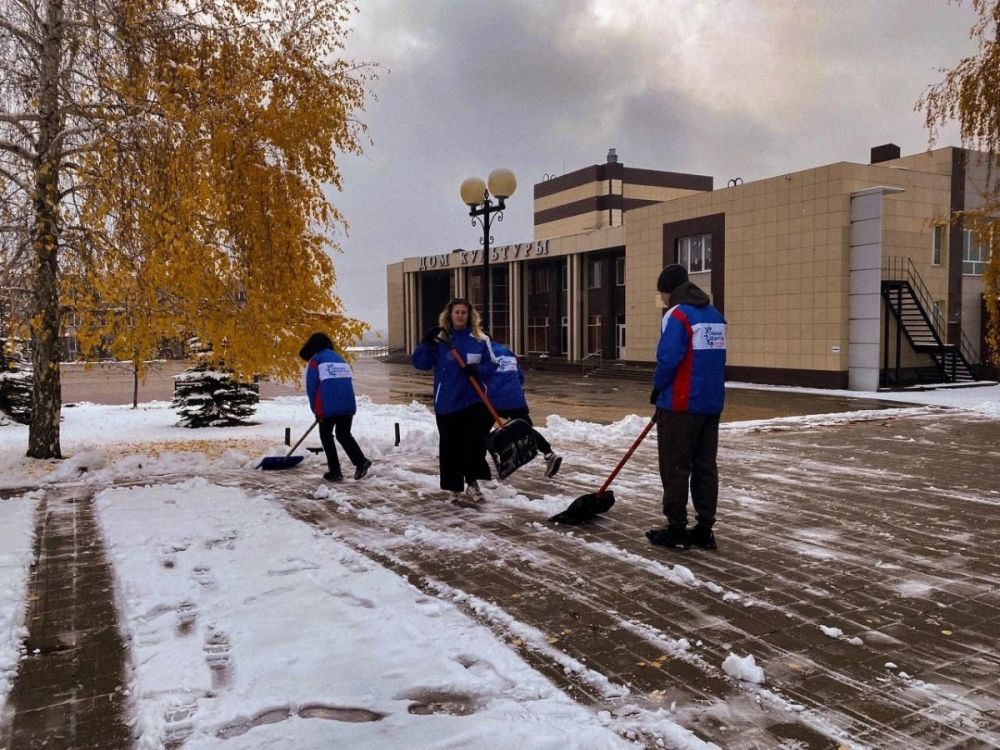 В Белгородской области прошла добровольческая патриотическая акция «Снежный десант БелСО»