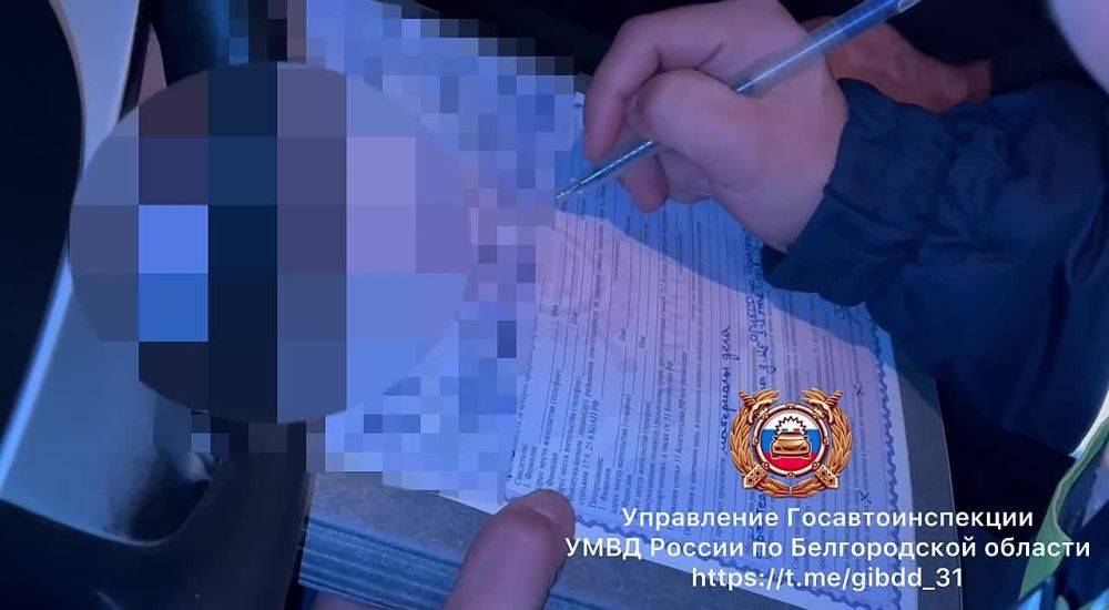 В Корочанском районе за грубое нарушение правил дорожного движения автоинспекторы привлекли к ответственности водителя «ВАЗ-21102»