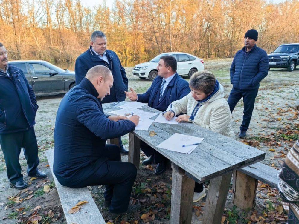 В Волоконовском районе Белгородской области прошла общественная приёмка работ по очистке реки Оскол