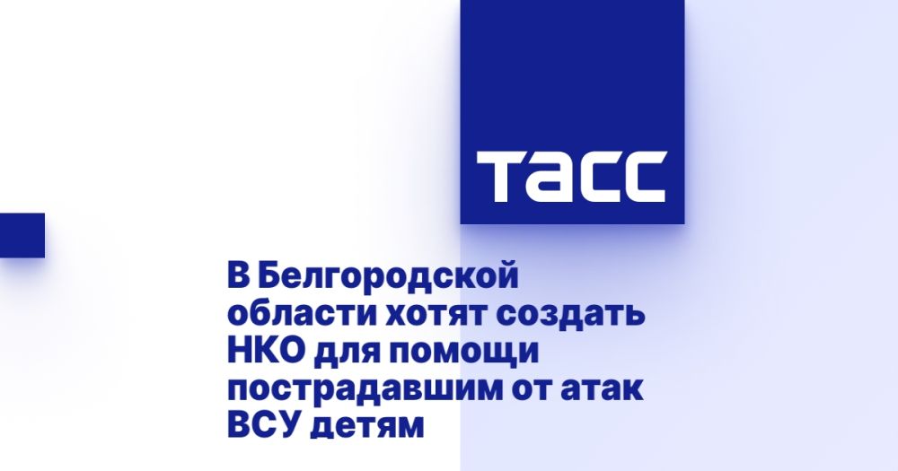 В Белгородской области хотят создать НКО для помощи пострадавшим от атак ВСУ детям