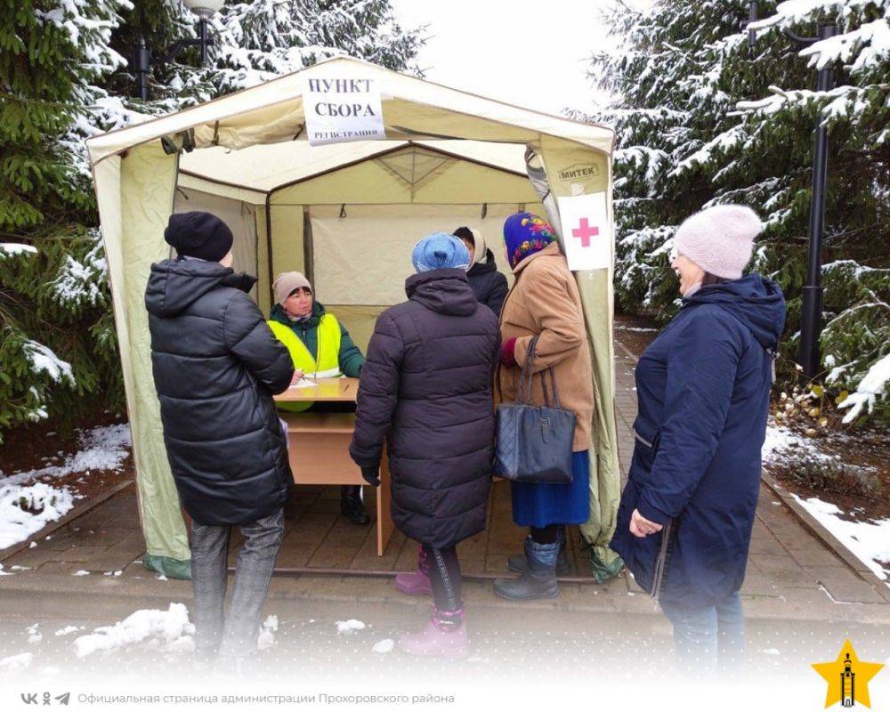 В Прохоровском районе прошли командно-штабные учения на тему: «Проведение эвакуационных мероприятий из зоны чрезвычайной...