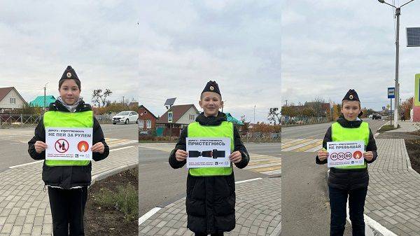 В Борисовке тематический фоточеллендж по дорожной безопасности объединил детей и взрослых