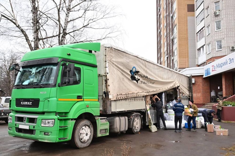 Четыре фуры гуманитарного груза отправили из Марий Эл в зону СВО