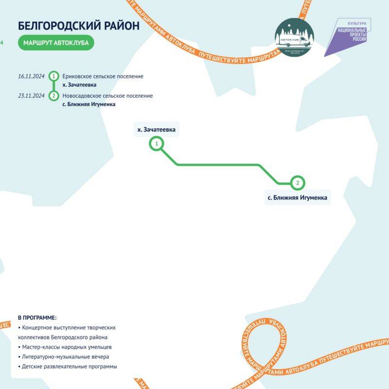 Девять муниципалитетов посетят автоклубы Белгородской области в ноябре 2024 года