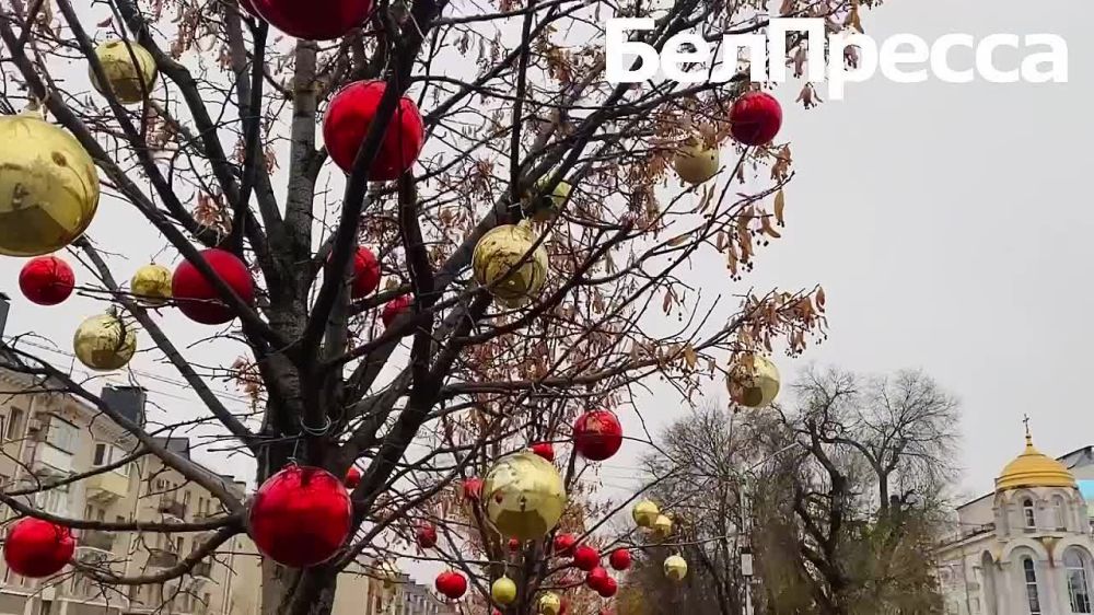 В Белгороде украшают улицы к Новому году