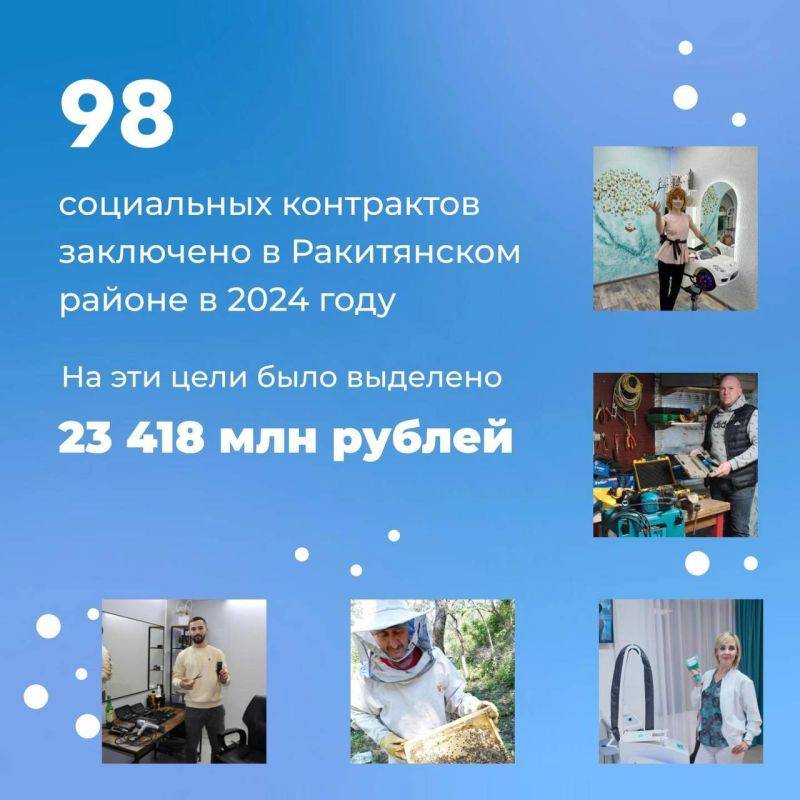 Анатолий Климов: Ракитянцы заключили 98 социальных контрактов с начала 2024 года