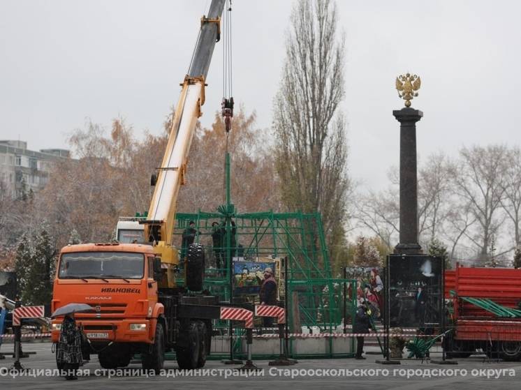 На площади Старого Оскола появится 26-метровая новогодняя елка