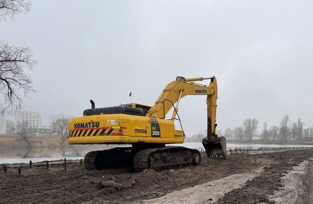 В Белгороде продолжают благоустраивать набережную Северского Донца