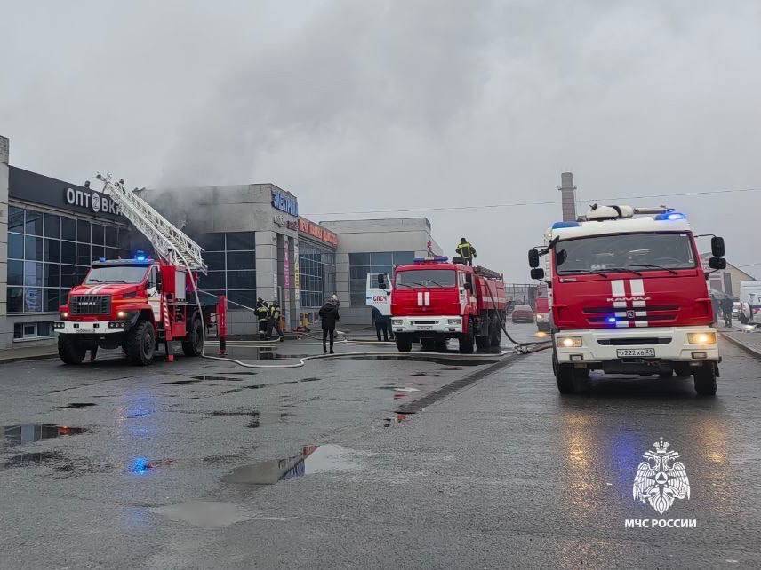 Пожар в торговом центре на улице Серафимовича локализован