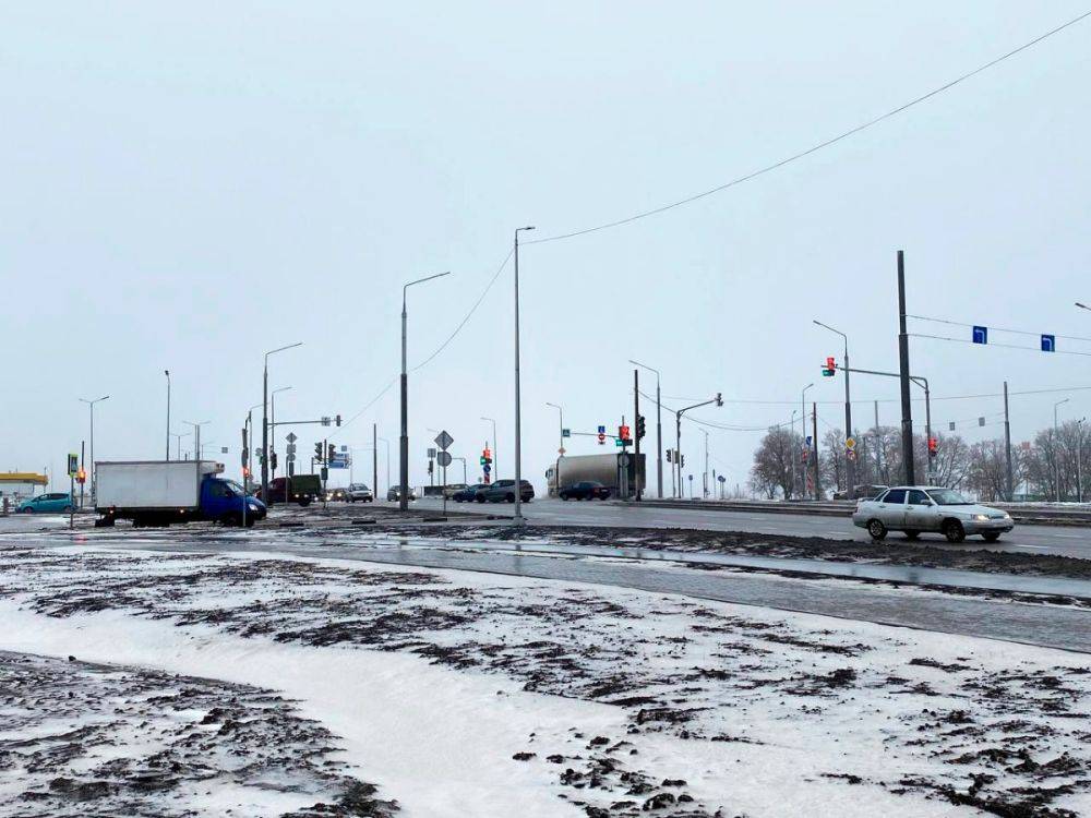 На месте бывшего кольца «Промпарк Северный» в Белгородском районе заработали постоянные светофоры