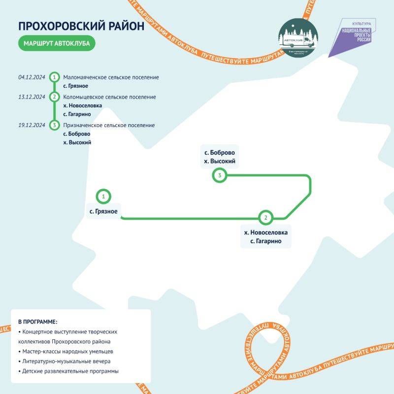 Десять муниципалитетов посетят автоклубы Белгородской области в декабре 2024 года