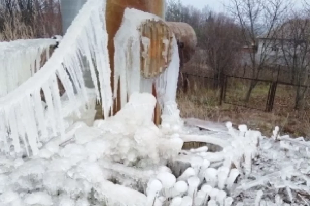 В Грайворонском округе Белгородчины поломалась новая водонапорная башня0