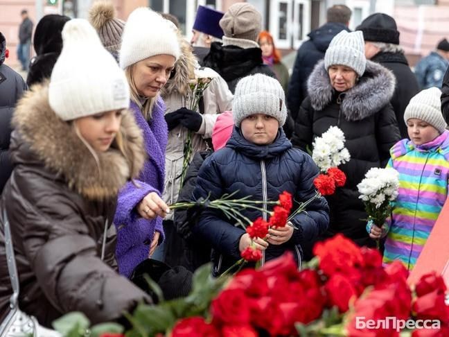 В Белгороде почтили память погибших 30 декабря 2023 года мирных жителей