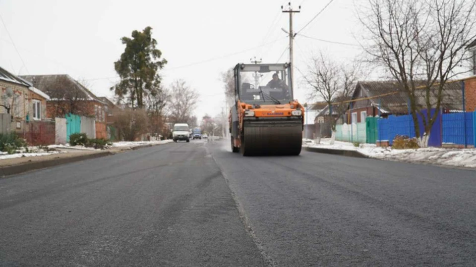 Улицу Ленина обновили в белгородской Борисовке0