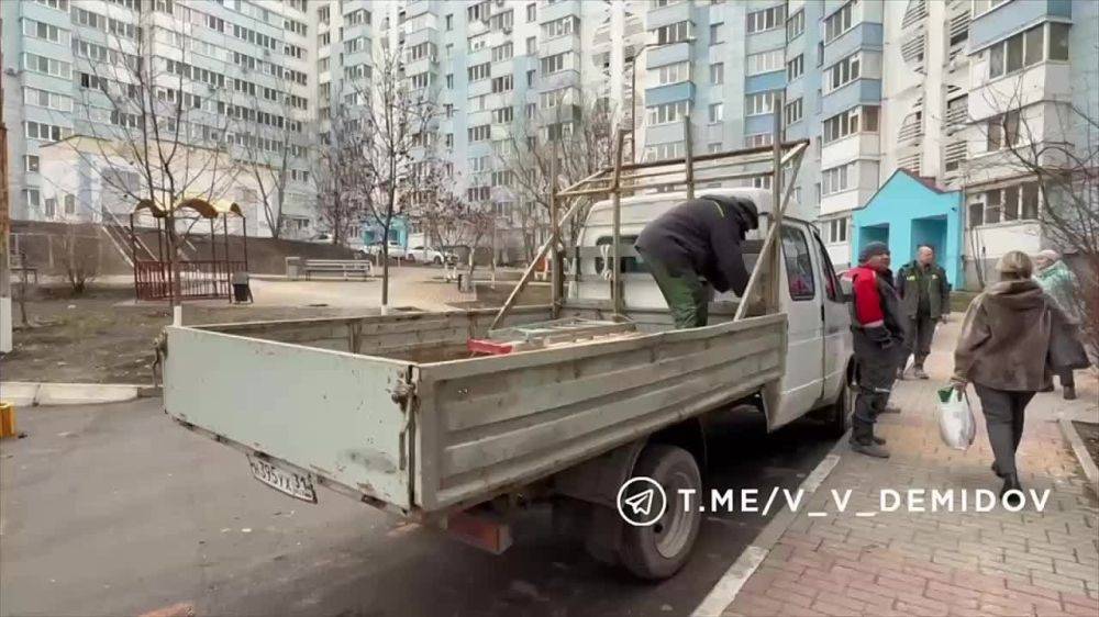 В Белгороде начали восстанавливать дом, пострадавший при атаке БПЛА